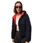 ONLY, Kadın, ONLTAHOE REVERSIBLE HOOD JACKET OTW, Mont Ceket, Equestrian Red, M