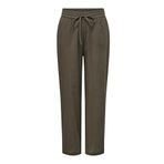 ONLY Kadın Onltizana Cotton Loose Pants WVN Noos Basic pantolon, elastik bel ve yan cepli, Çikolata Martini, M