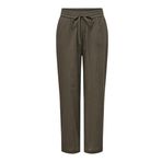 ONLY Kadın Onltizana Cotton Loose Pants WVN Noos Basic pantolon, elastik bel ve yan cepli, Çikolata Martini, XS
