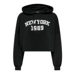 ONLY Kadın ONLTODDY L/S SHORT HOOD SWT Sweatshirt, Siyah, XS