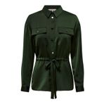 ONLY Kadın ONLTRACY SATIN LS SHIRT JACKET WVN Gömlek, Siyah, S