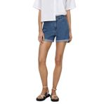 ONLY Kadın Onlvega Life Hw Mom Noos kot şort mavi (medium denim blue) XS
