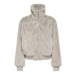 ONLY Kadın Onlvenice Faux Fur Bomber OTW ceket, Gri, L