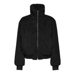 ONLY Kadın Onlvenice Faux Fur Bomber OTW ceket, Siyah, S
