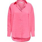 Only Kadın Onlzazıma Ön Kısa Arka Uzun Rahat Kesim Gömlek 15272523 Pembe - Pembe