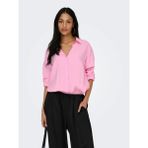 Only Kadın Önü Kısa Arkası Uzun Pembe Gömlek - 15272523 - XL