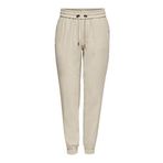 ONLY Kadın Pantolon ONLKELDA-EMERY MW PULL-UP PANTS PNT NOOS Koyu Bej 34/32