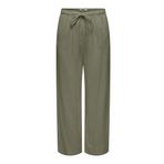ONLY Kadın Pantolon ONLSIESTA MW PULL-UP LINEN BL PNT NOOS Koyu Yosun Yeşili XS