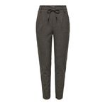 ONLY Kadın pantolonu ONLPOPTRASH-Dell orta bel normal kesim pantolon, Siyah, S / 32L
