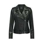 ONLY Kadin Siyah Onlmille Faux Leather Biker Jacket Otw Ceket 15357332-Black