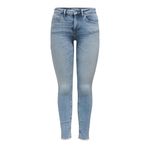ONLY Kadın Skinny Fit Jeans, Açık Orta Mavi Kot, S / 32L