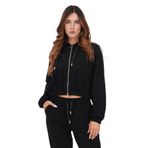 ONLY Kadın Sweatshirt, Fermuarlı, Slim Fit, Uzun Kol, Siyah, L
