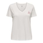 Only Kadın T-Shirt 15343216, Beyaz, M