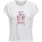 Only Kadın T-Shirt Beyaz 15320665 Onldorıs Lıfe S/s Bow Top - XS