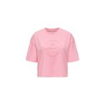 ONLY Kadın T-Shirt, Bisiklet Yaka, Kısa Kollu, Baskılı, Pembe, XS