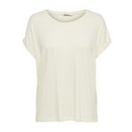 ONLY kadın T-Shirt Onlmoster S/S O-Yaka Üst Noos Jrs,Antik Beyaz,XL