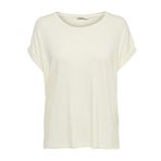 ONLY kadın T-Shirt Onlmoster S/S O-Yaka Üst Noos Jrs,Antik Beyaz,XS