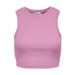 ONLY Kadın Tişört ONLVILMA S/L CROPPED TANK TOP JRS NOOS Begonya Pembesi M
