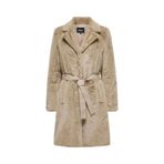ONLY Kadın Trench Coat Uzun Kaban, Oversize Kalıp, Bej, S S
