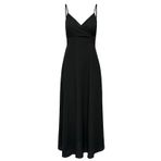 ONLY Kadın Uzun Elbise ONLNOVA LIFE VIS ADA LONG DRESS SOLID Siyah S