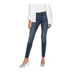 ONLY Kadın Yüksek Bel Jean Pantolon, Blue Black Denim, S-30