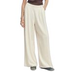 Only Keten Karışımlı Yüksek Bel Bol Paça Pantolon Bayan PANTOLON 15370398