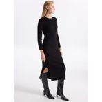 ONLY Klasik Yaka Düz Uzun Elbise, L, 5003296410, Siyah, Kadın