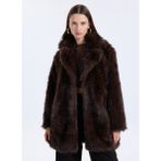 Only Koyu Kahve Kadın Kaban Onldawn Lıfe Faux Fur Coat cc Otw - XL