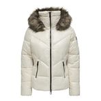ONLY Krem Mont ONLFEVER SHORT PUFFER LIFE CC OTW, M, 15322003, Birch, Kadın