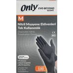 Only M 100 Lü Siyah Pudrasız Nitril Eldiven