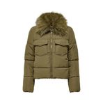 ONLY Maggi Fur Puffer Life Mont, L, 5003202721, Açık Kahve, Kadın