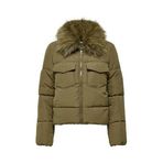 ONLY Maggi Fur Puffer Life Mont, XS, 5003202721, Açık Kahve, Kadın