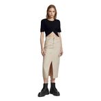 Only O Yaka Düz Siyah Kadın T-Shirt ONLKAI SS CROP O-NECK CC KNT, S