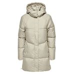 Only Onlalicia Down Hood Coat Otw Kadın Günlük Mont 15270623-CROCKERY Bej XS