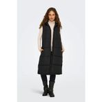 Only Onlalina Kapitoneli Regular Fit Uzun Bayan Yelek 15241995 SİYAH