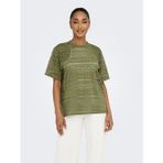 Only Onlanırı S/S O-Neck Top Jrs Kadın Yeşil T-Shirt - 15350242