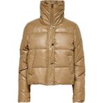 Only Onlanja Kısa Kadın Şişme Mont - XS - Kahverengi