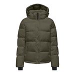 Only Onlann Premium Puffer Kadın Günlük Mont 15287909-KALAMATA Haki S