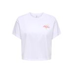 Only Onlannbel S/S Boxy Crop Tee Jrs Kadın Beyaz T-Shirt - 15348981