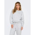 Only Onlbest Lıfe L/S Crew Neck Swt Noos Kadın Gray Sweatshirt - 15338727