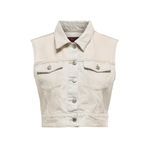 ONLY ONLBEVERLY VEST TINT BLEACH DNM RED TAI Kadın Mavi Yelek - 15341352