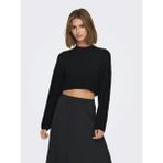Only Onlbodrum Cropped Pullover Kadın Siyah Kazak - Black - XS