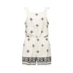 ONLY ONLCARO LINEN BL STRAP PLAYSUIT PNT Kadın Beyaz Tulum - 15318559
