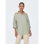 ONLY Onlcaro Önü Kısa Arkası Uzun Keten Tunik, M, 15338898, Tea, Kadın