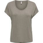 Only Onlcarrie S/s Glitter Top Jrs Kadın T-Shirt Kahverengi (15315976) - Walnut