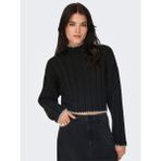 Only Onlchıck Stıtch Ls Hıghneck Knt Noos Kadın Siyah Kazak - 15329963