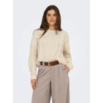Only Onlelly Life Kadın Kazak 15351234 - Krem - XL