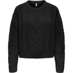 Only Onlelly Life Kadın Kazak 15351234 - Siyah - XL