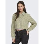 Only Onlelsa Short Crochet Jacket Kadın Ceket 15338055 - Yeşil