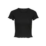 ONLY Onlemma S/S Short Top Noos JRS kadın tişörtü, Siyah, L